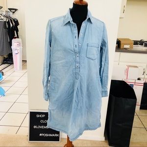 Chambray shirt dress